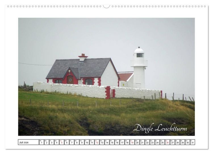 Produktbild: Irische Leuchtt&uuml;rme - Leuchtfeuer entlang Irlands wilder K&uuml;ste (hochwertiger Premium Wandkalender 2026 DIN A2 quer), Kunstdruck in Hochglanz