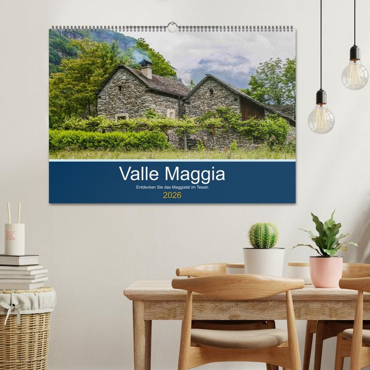 Produktbild: Valle Maggia - Entdecken Sie das Maggiatal im Tessin (Wandkalender 2026 DIN A2 quer), CALVENDO Monatskalender