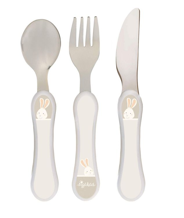 Produktbild: sigikid 25402 - Besteck-Set Hase Vanilla, 3-teilig, Kinderbesteck