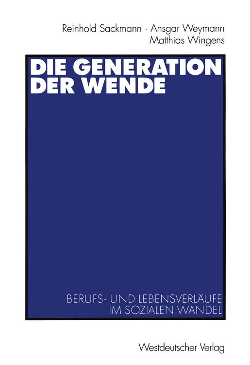 Produktbild: Die Generation der Wende