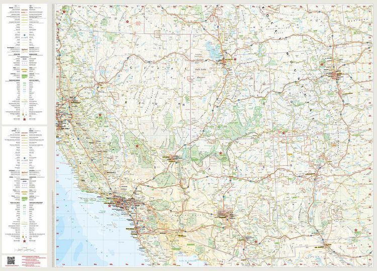 Produktbild: MARCO POLO Reisekarte USA West 1:2 Mio.