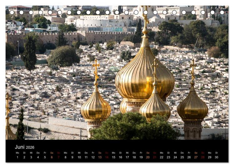 Produktbild: Israel - Heiliges Land (Tischkalender 2026 DIN A5 quer), CALVENDO Monatskalender