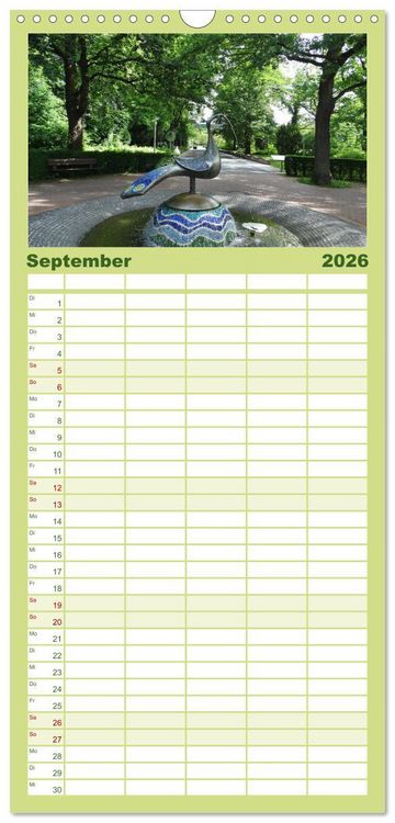 Produktbild: Familienplaner 2026 - Bad Sassendorf mit 5 Spalten (Wandkalender, 21 x 45 cm) CALVENDO