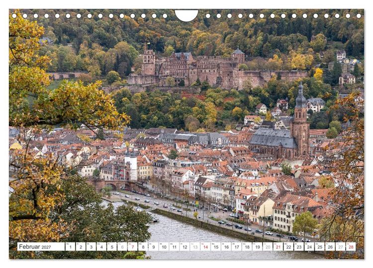 Produktbild: Baden-W&uuml;rttemberg - Heidelberg (Wandkalender 2027 DIN A4 quer), CALVENDO Monatskalender