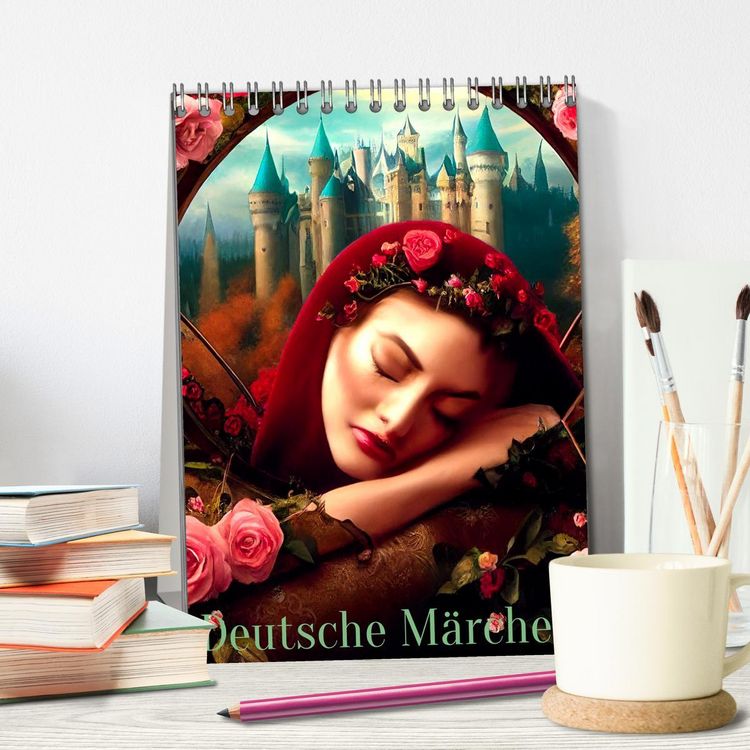 Produktbild: Deutsche M&auml;rchen (Tischkalender 2026 DIN A5 hoch), CALVENDO Monatskalender