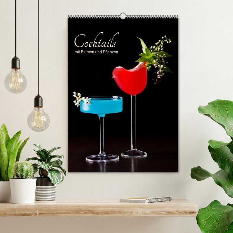 Produktbild: Cocktails mit Blumen und Pflanzen (Wandkalender 2026 DIN A2 hoch), CALVENDO Monatskalender