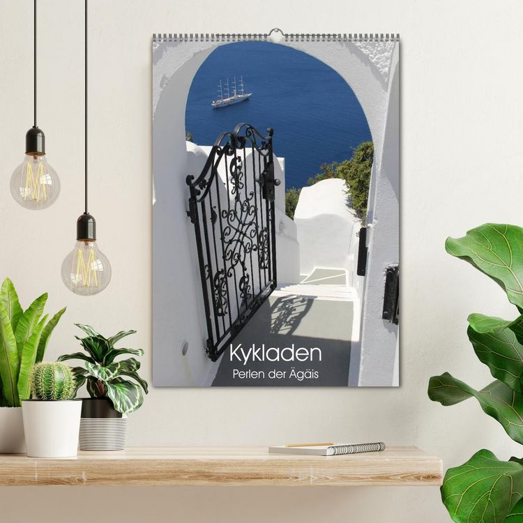 Produktbild: Kykladen, Perlen der &Auml;g&auml;is (Wandkalender 2026 DIN A2 hoch), CALVENDO Monatskalender