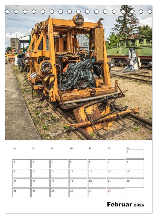 Produktbild: Klein- und Privatbahn Museum Gramzow (Tischkalender 2026 DIN A5 hoch), CALVENDO Monatskalender