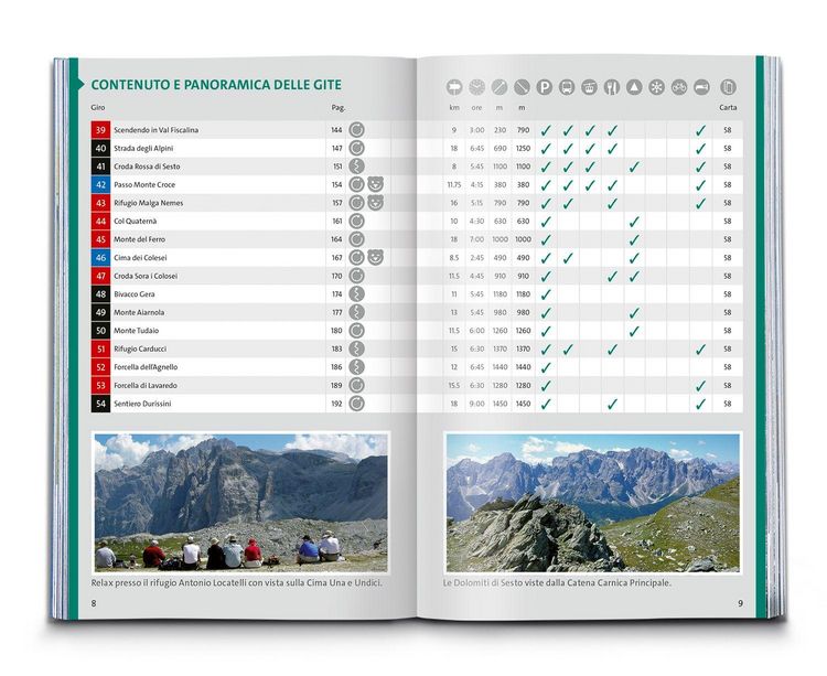 Produktbild: KOMPASS guida escursionistica Dolomiti di Sesto, Parco Naturale Tre Cime, 50 itinerari