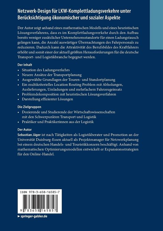 Produktbild: Netzwerk-Design f&uuml;r LKW-Komplettladungsverkehre unter Ber&uuml;cksichtigung &ouml;konomischer und sozialer Aspekte