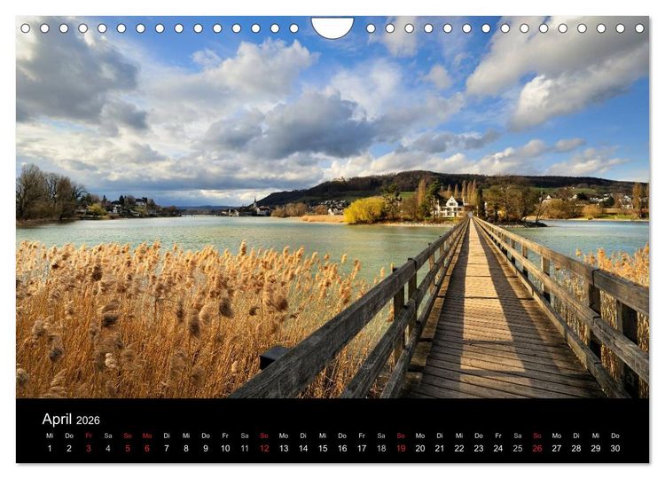 Produktbild: Bodensee - Uferlandschaften im sch&ouml;nsten Licht 2026 (Wandkalender 2026 DIN A4 quer), CALVENDO Monatskalender