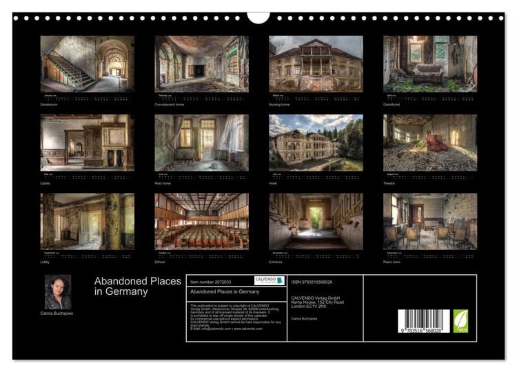 Produktbild: Abandoned Places in Germany (Wall Calendar 2026 DIN A3 landscape), CALVENDO 12 Month Wall Calendar