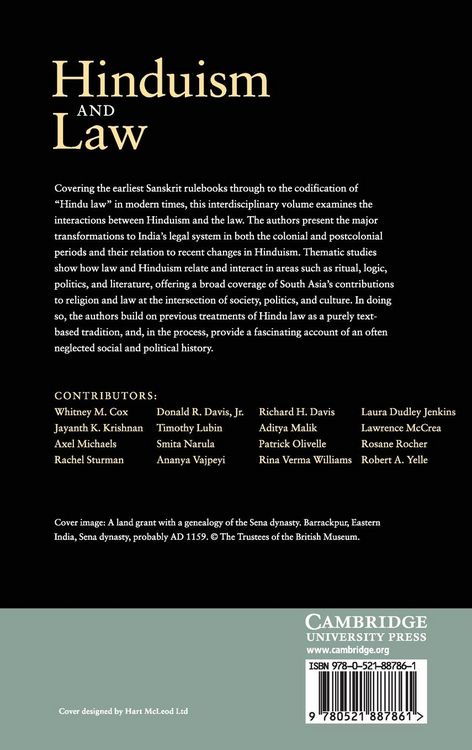 Produktbild: Hinduism and Law