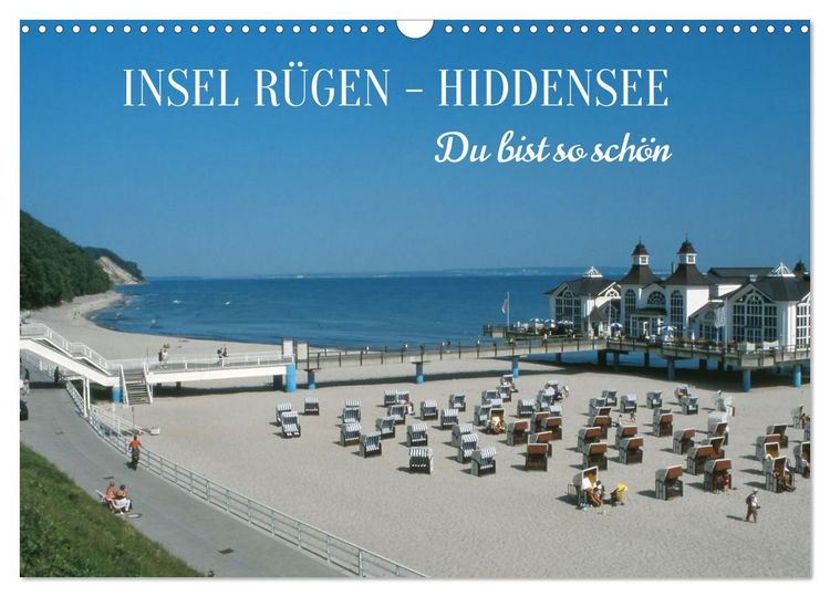 Produktbild: INSEL R&Uuml;GEN - HIDDENSEE. Du bist so sch&ouml;n. (Wandkalender 2026 DIN A3 quer), CALVENDO Monatskalender