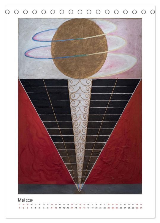 Produktbild: Hilma af Klint - Ein Jahr voller mystischer Kunst (Tischkalender 2026 DIN A5 hoch), CALVENDO Monatskalender