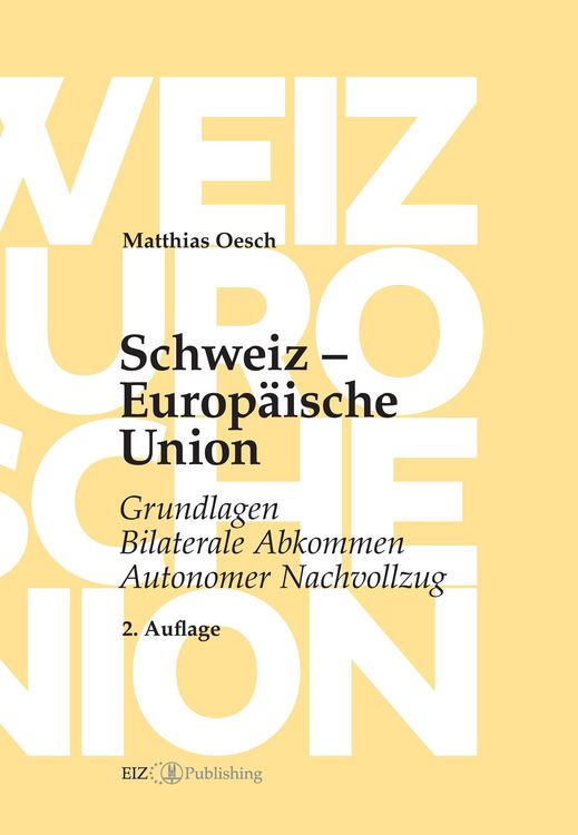 Produktbild: Schweiz &ndash; Europ&auml;ische Union