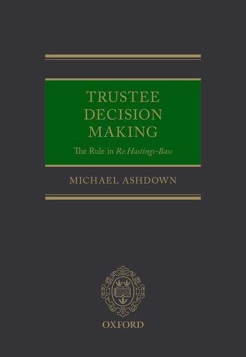 Produktbild: Trustee Decision Making The Ru