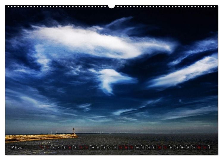 Produktbild: Bis zum Horizont. Der Himmel &uuml;ber Norddeutschland. (Wandkalender 2027 DIN A2 quer), CALVENDO Monatskalender