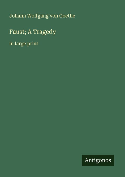 Produktbild: Faust; A Tragedy