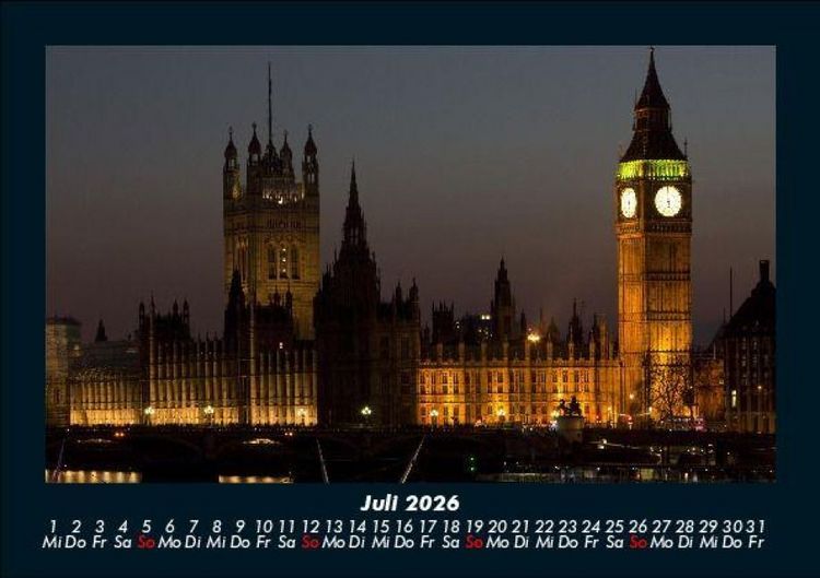 Produktbild: London 2026 Fotokalender DIN A5