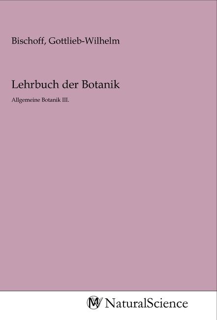Produktbild: Lehrbuch der Botanik
