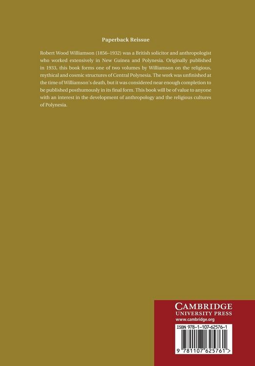 Produktbild: Religious and Cosmic Beliefs of Central Polynesia