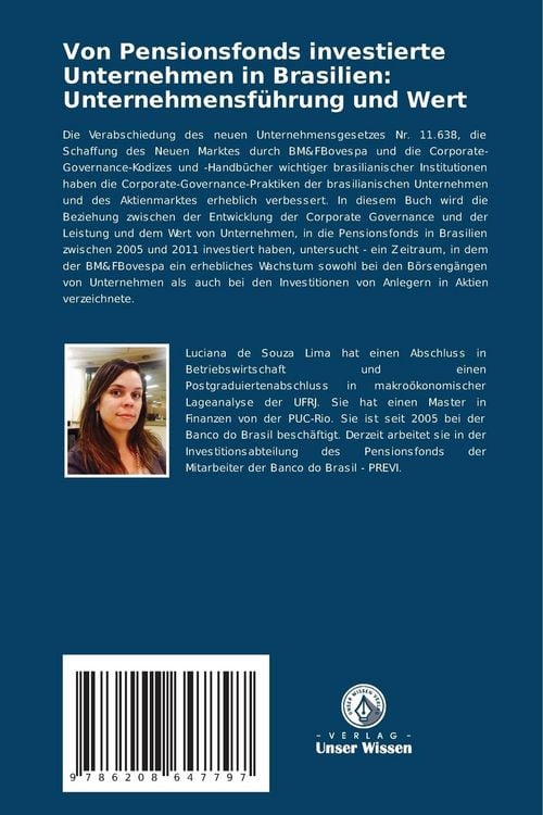 Produktbild: Von Pensionsfonds investierte Unternehmen in Brasilien: Unternehmensf&uuml;hrung und Wert