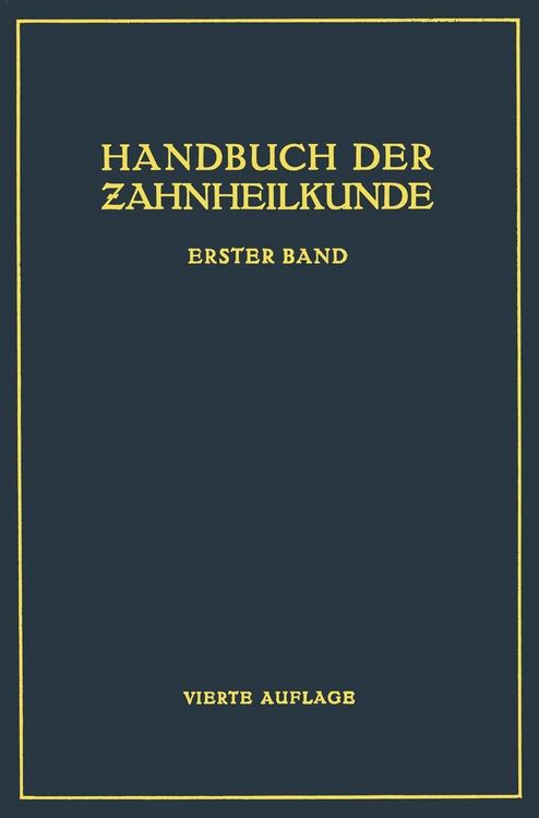 Produktbild: Handbuch der Zahnheilkunde