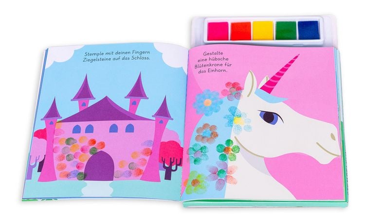 Produktbild: Stempelkunst f&uuml;r kleine Finger. Einh&ouml;rner