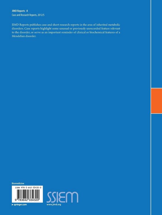 Produktbild: JIMD Reports - Case and Research Reports, 2012/5