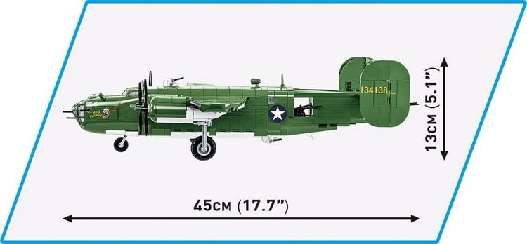 Produktbild: COBI Historical Collection 5739 - Consolidated B-24 Liberator, Bomber, Flugzeug, Klemmbausteine, Bausatz