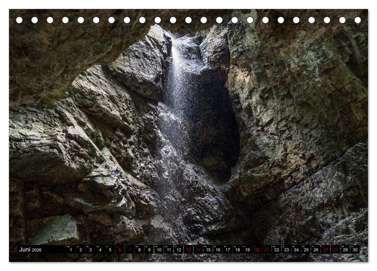Produktbild: Breitachklamm im Wandel der Jahreszeiten (Tischkalender 2026 DIN A5 quer), CALVENDO Monatskalender