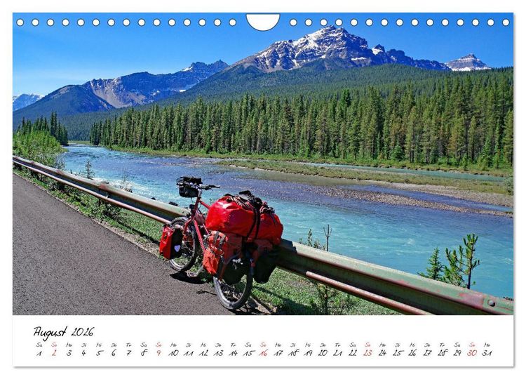 Produktbild: Abenteuer Radreisen (Wandkalender 2026 DIN A4 quer), CALVENDO Monatskalender