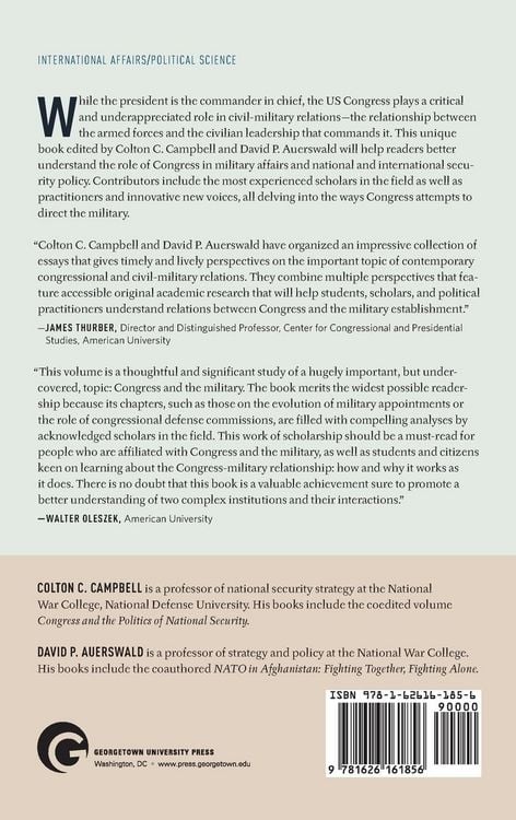 Produktbild: Congress and Civil-Military Relations