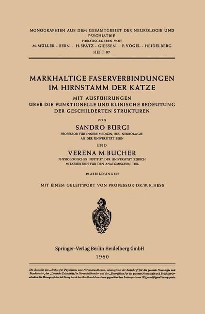 Produktbild: Markhaltige Faserverbindungen im Hirnstamm der Katze