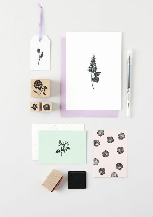 Produktbild: Stempelset Blumen , 9 Stempel