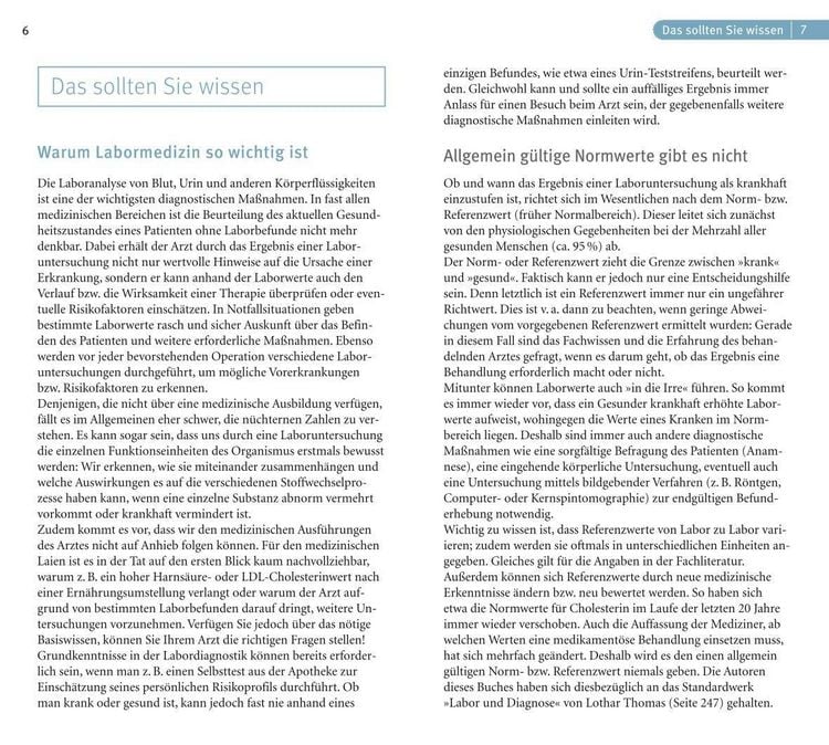 Produktbild: Laborwerte