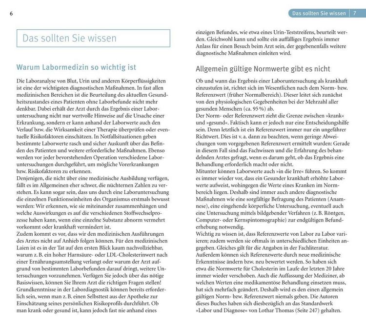 Produktbild: Laborwerte