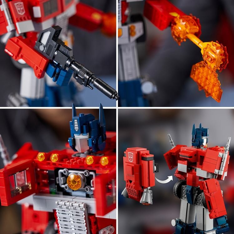 Produktbild: LEGO Icons 10302 Optimus Prime, Transformers 2-in-1 Set, LKW und Roboter