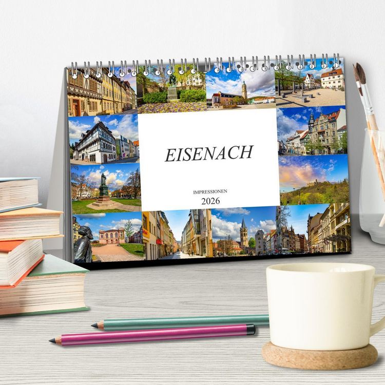 Produktbild: Eisenach Impressionen (Tischkalender 2026 DIN A5 quer), CALVENDO Monatskalender
