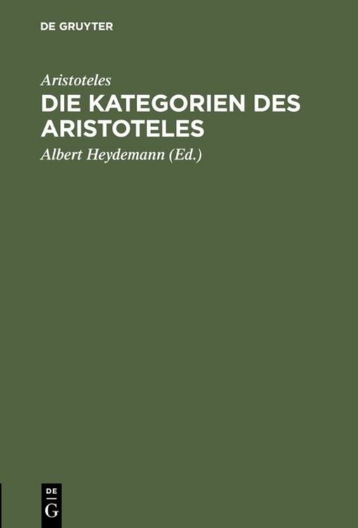 Produktbild: Die Kategorien des Aristoteles