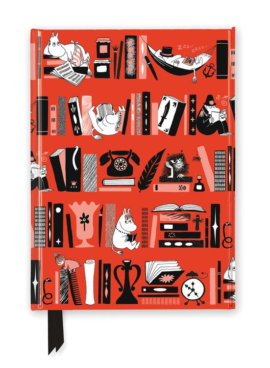 Produktbild: Premium Notizbuch DIN A5: Mumin, B&uuml;cherregal