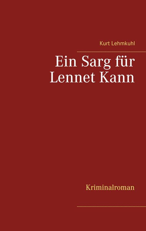 Produktbild: Ein Sarg f&uuml;r Lennet Kann