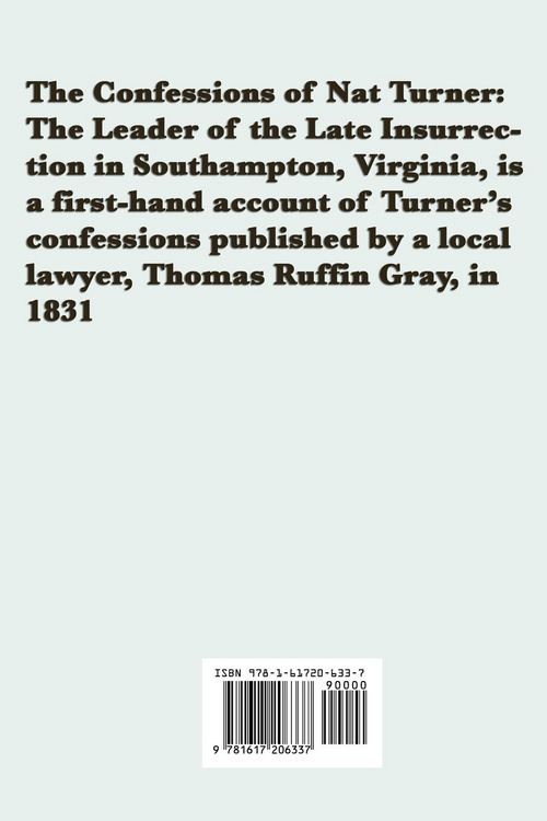 Produktbild: The Confessions of Nat Turner - A Primary Account of the 1831 Slave Rebellion