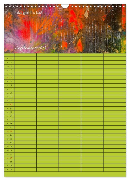 Produktbild: Gl&uuml;ckstage (Wandkalender 2026 DIN A3 hoch), CALVENDO Monatskalender