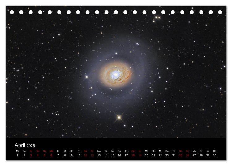 Produktbild: Beeindruckendes Universum (Tischkalender 2026 DIN A5 quer), CALVENDO Monatskalender