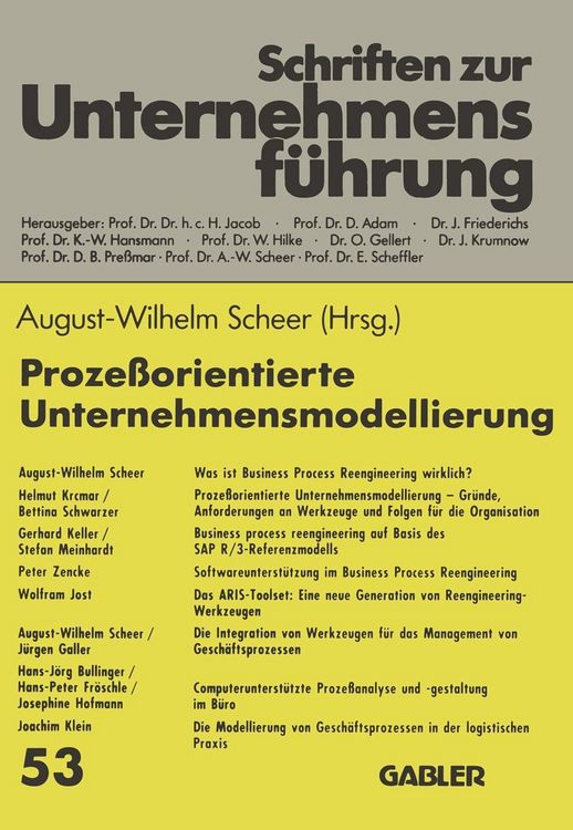 Produktbild: Proze&szlig;orientierte Unternehmensmodellierung