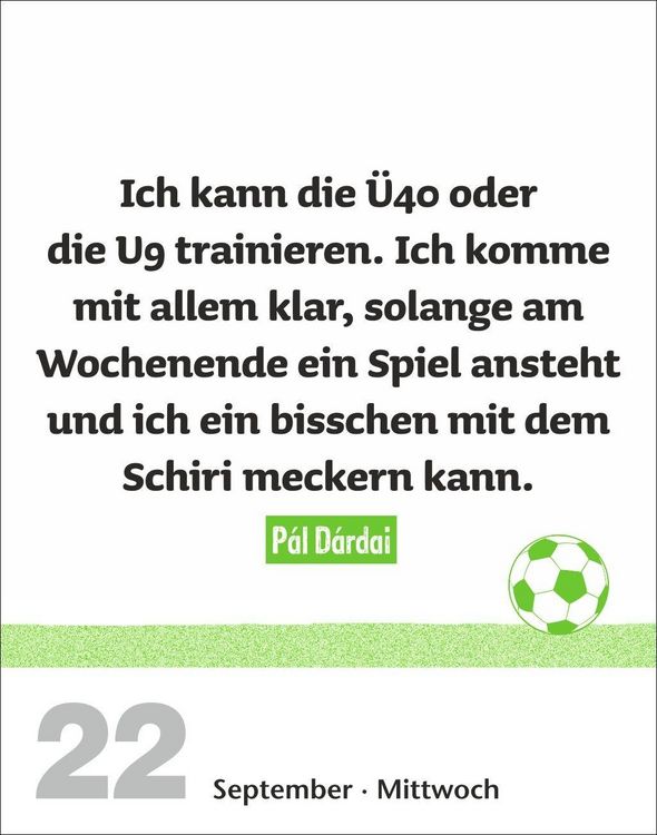 Produktbild: Lattenknaller Tagesabrei&szlig;kalender 2027 - Die witzigsten Fu&szlig;ballerspr&uuml;che