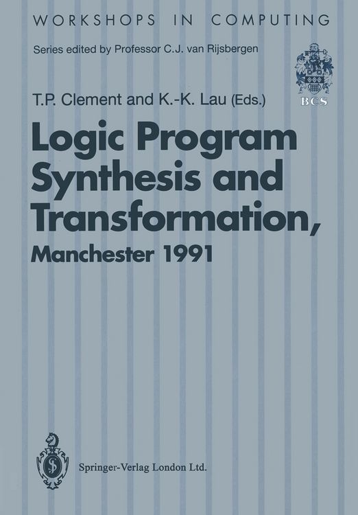 Produktbild: Logic Program Synthesis and Transformation