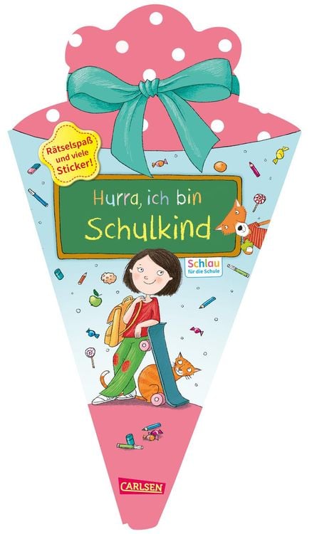 Bild vom Artikel Schlau für die Schule: Hurra, ich bin Schulkind (Schultüte rosa/blau) vom Autor Christine Mildner